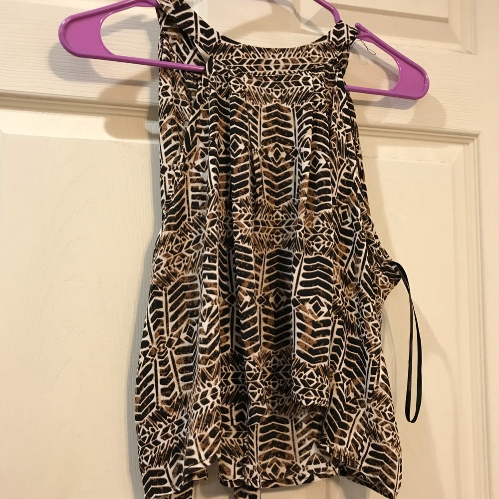 Brown and beige Blouse